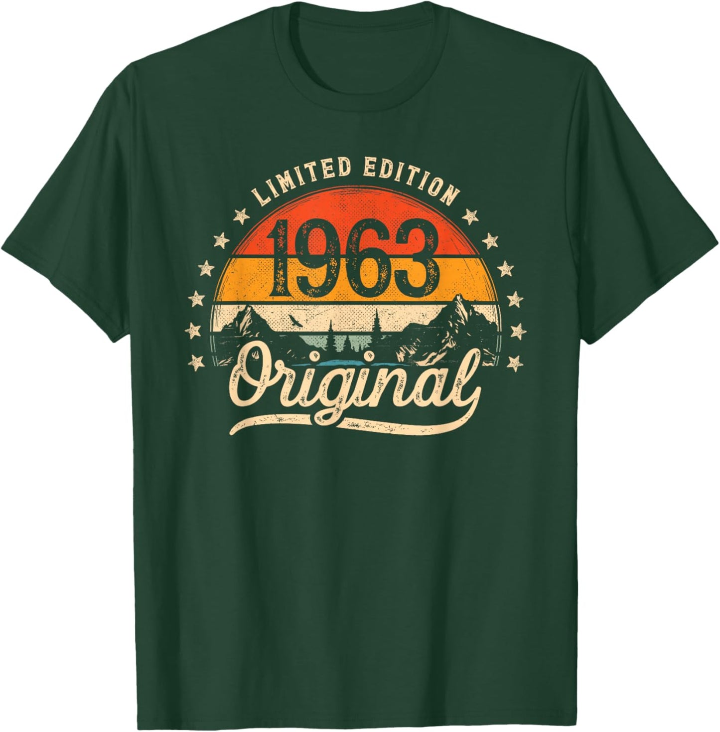 Limited Edition Original 1963 Vintage 63. Geburtstag Mann T-Shirt - T-Shirt | Forest