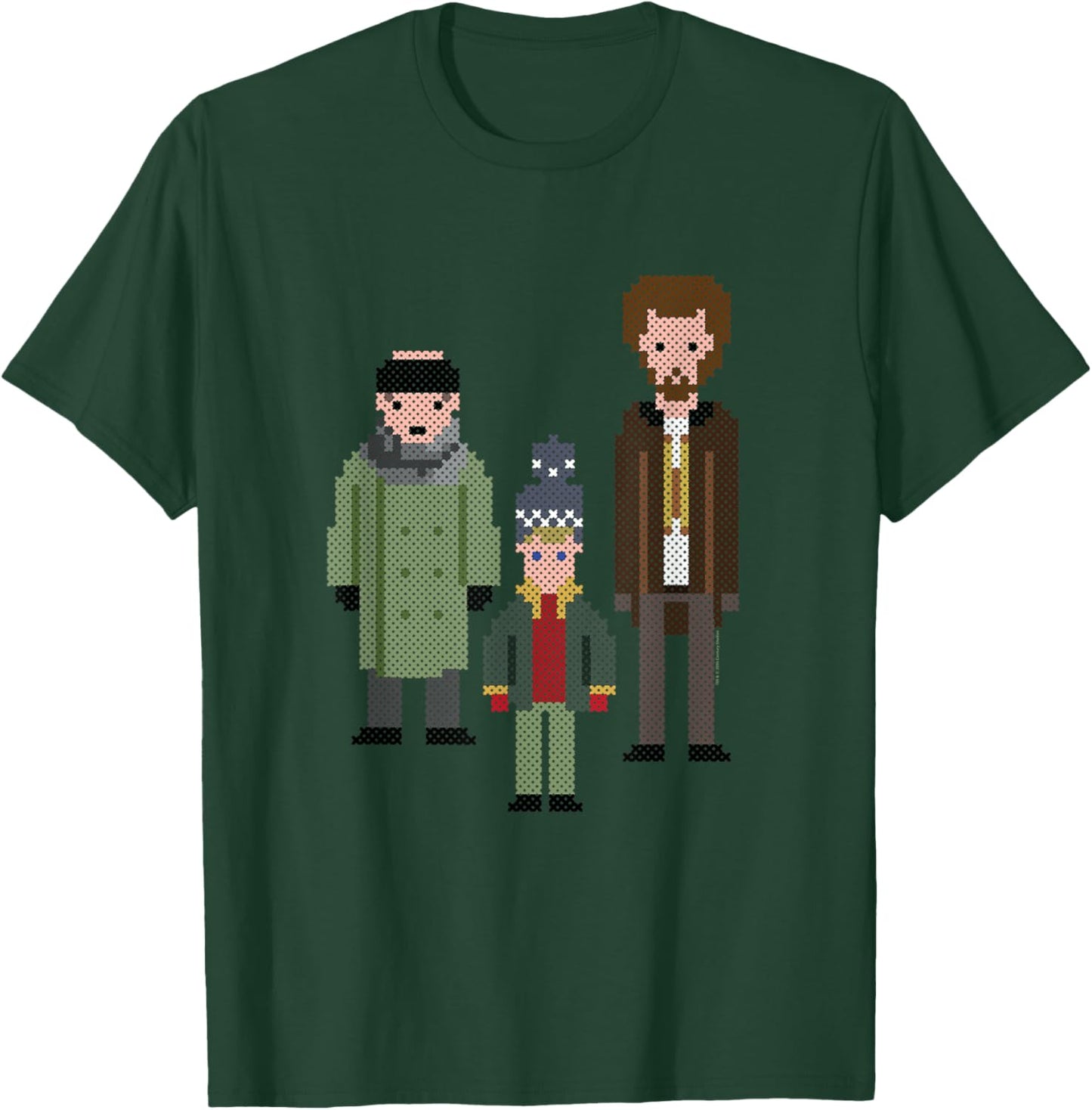 Home Alone Kevin and The Wet Bandits Cross-Stitch Pattern T-Shirt - T-Shirt | Forest