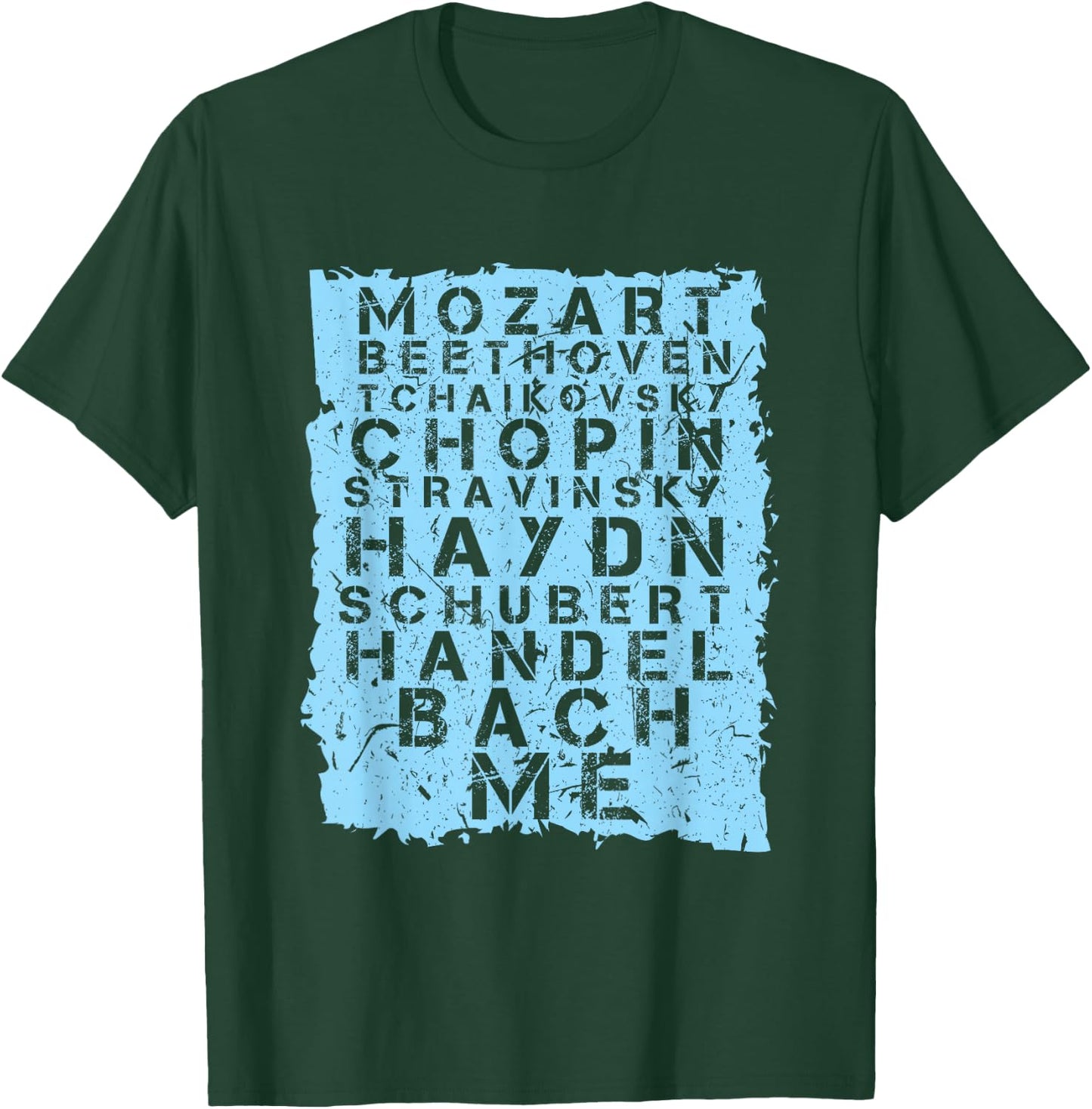 Famous Classical Music Composer Gift Musician Mozart T-Shirt - T-Shirt | Forest