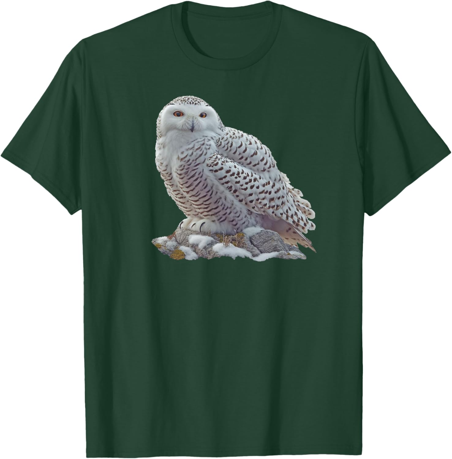 Bird Series. Snowy Owl. T-Shirt - T-Shirt | Forest