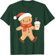 Gingerbread Coffee Lover Xmas Cookie Baking Women Christmas T-Shirt - T-Shirt | Forest
