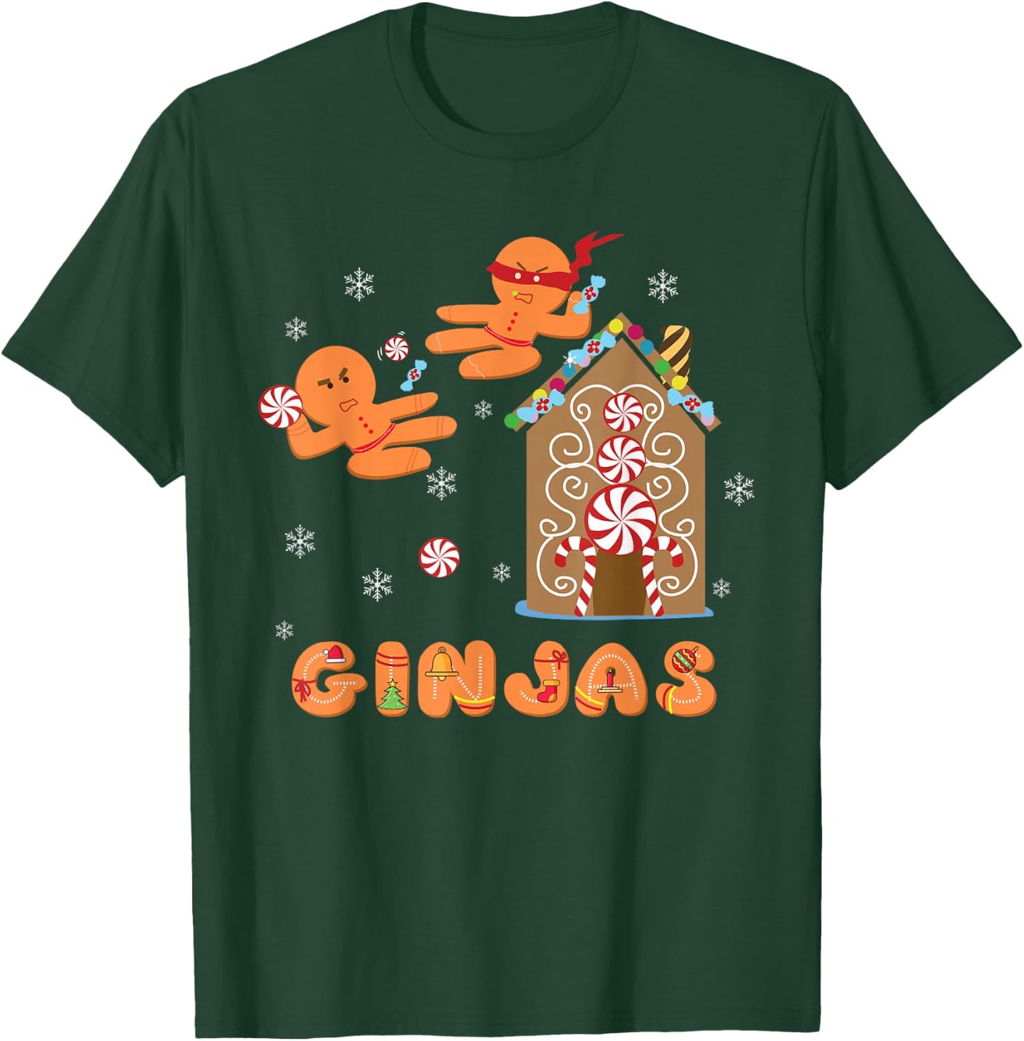 Good World Men's Black Cotton Polyester Martial Arts Christmas T-Shirt - T-Shirt | Forest