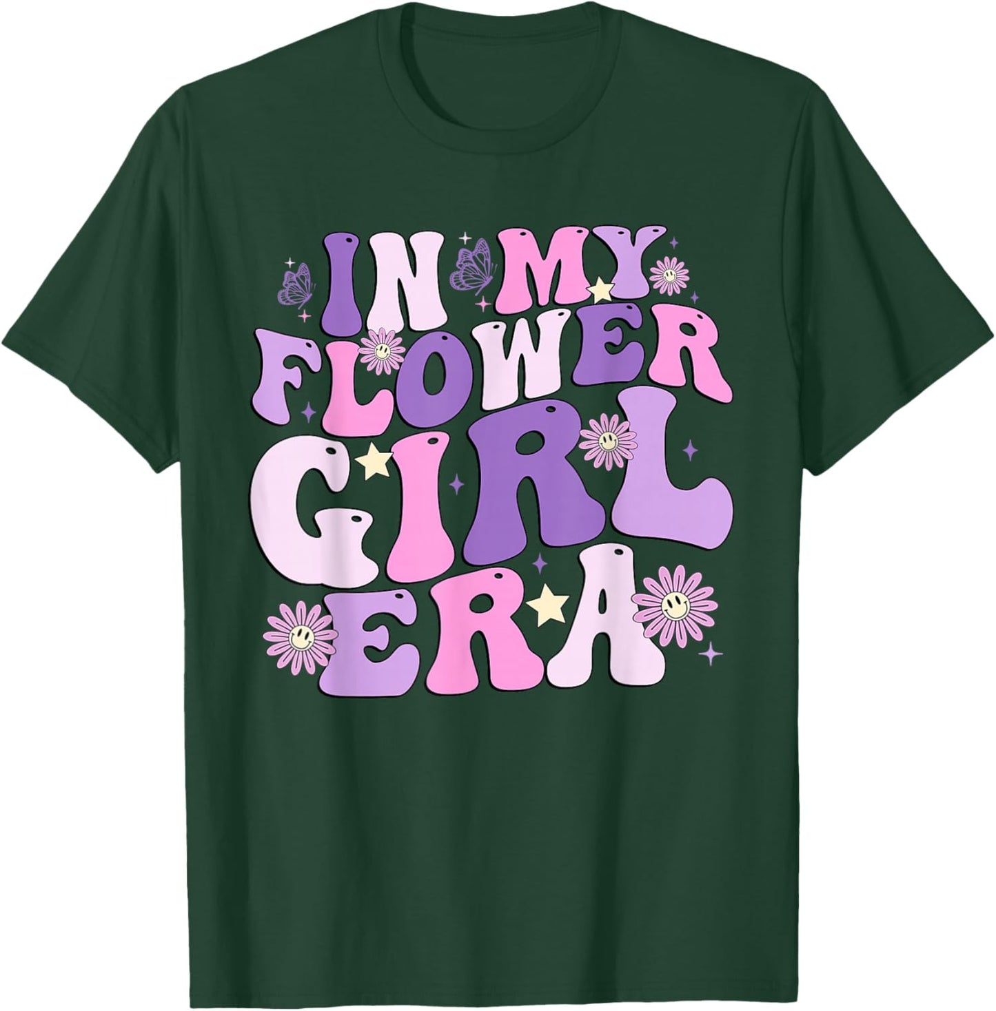 Flower Girl Shirt Groovy In My Flower Girl Era T-Shirt - T-Shirt | Forest