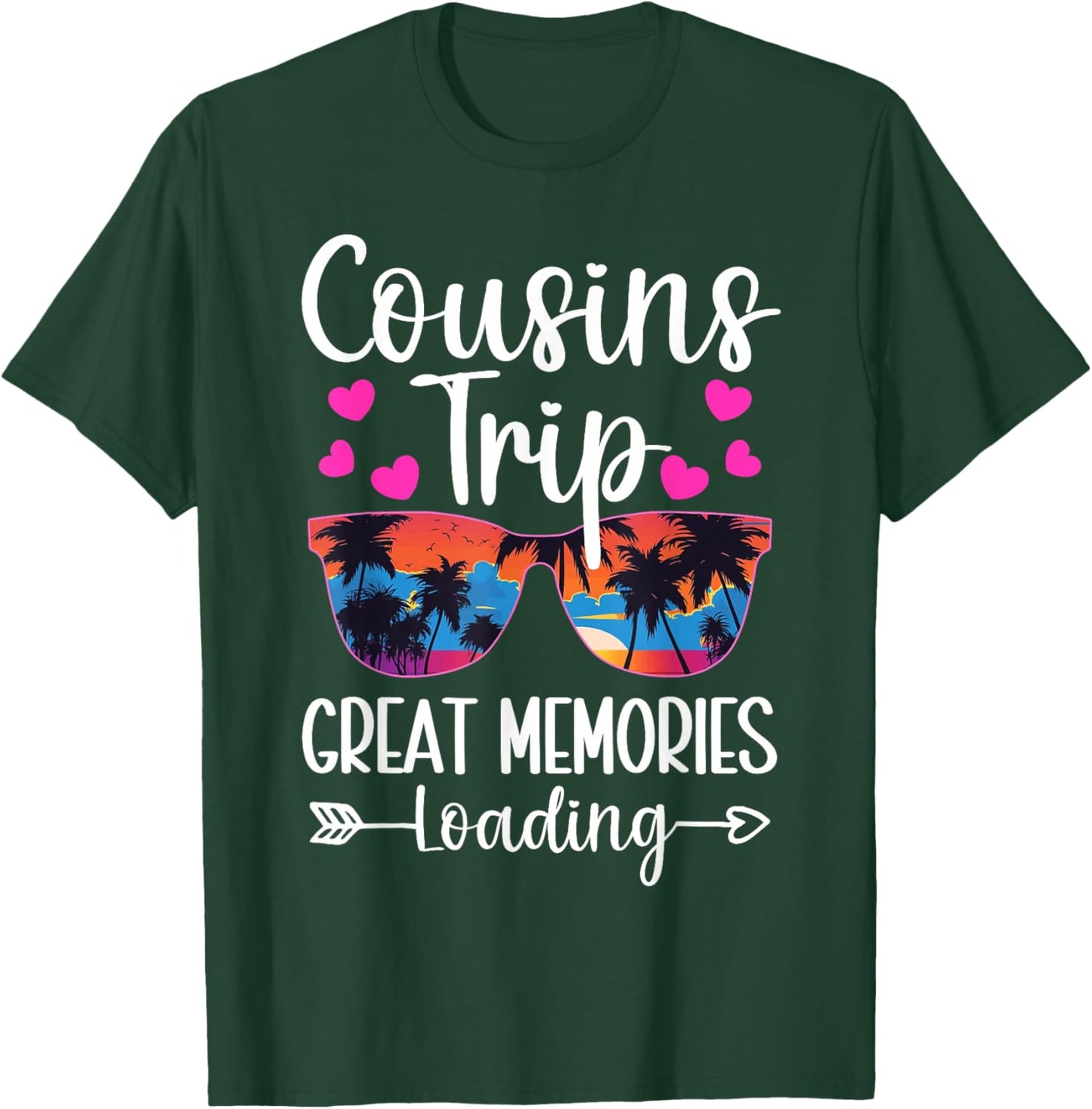 Kids Cousin Cruise Summer Vacation Memories Trip Cousin Crew T-Shirt - T-Shirt | Forest