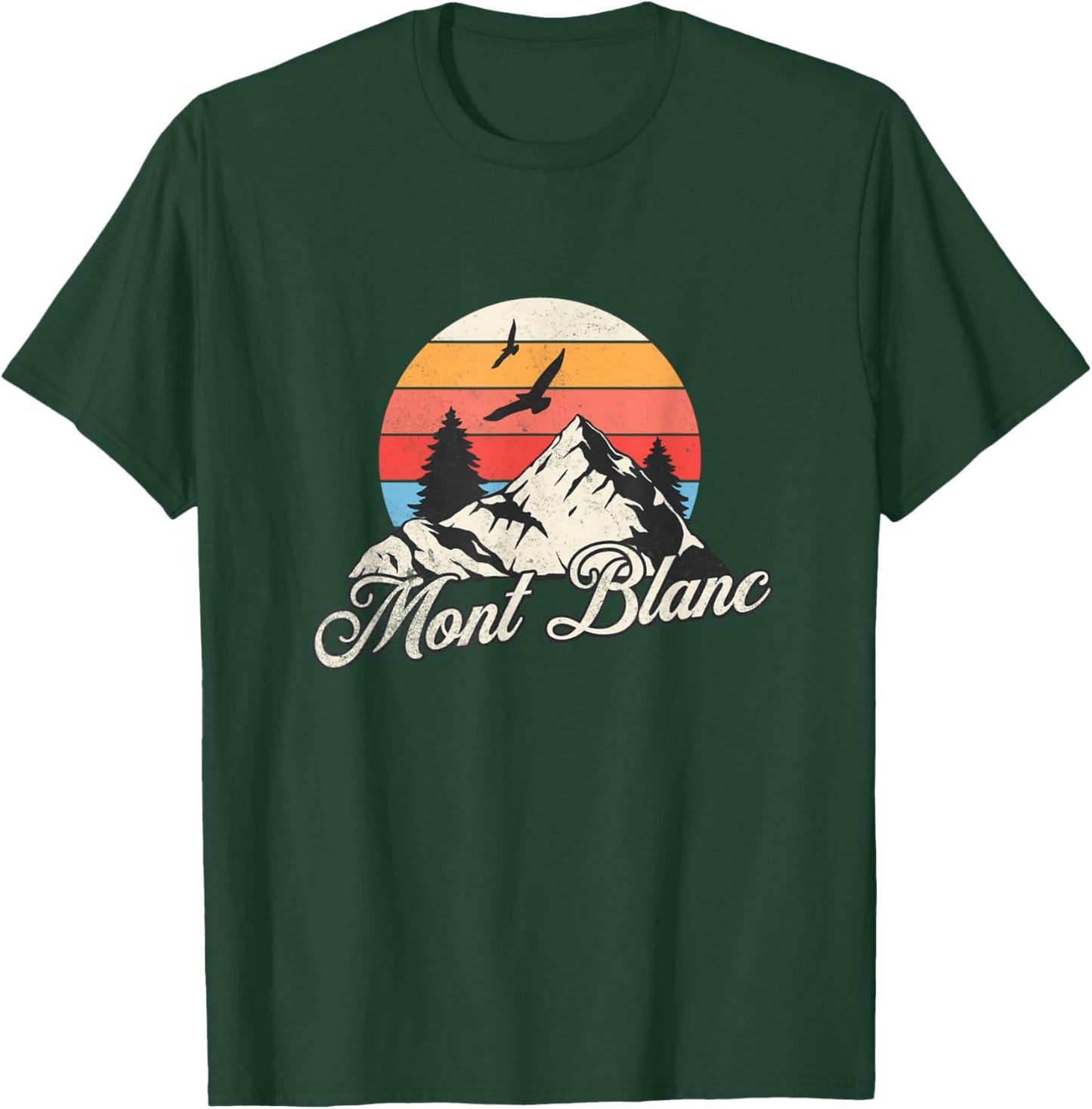 Mont Blanc Souvenir / Mont Blanc , Black, S T-Shirt - T-Shirt | Forest