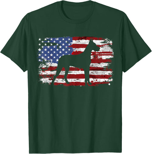 Great Dane Vintage American Flag