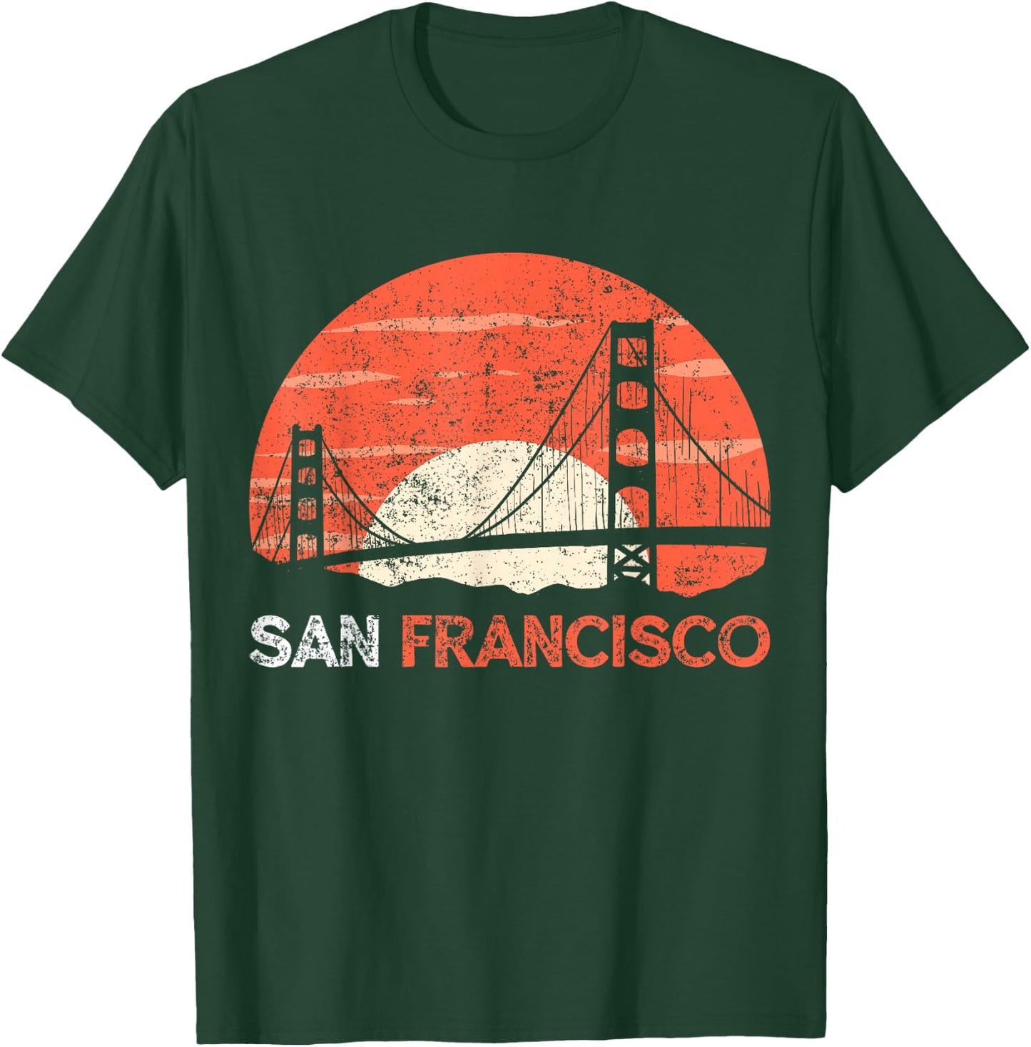 San Francisco California Golden Gate Bridge Small T-Shirt - T-Shirt | Forest