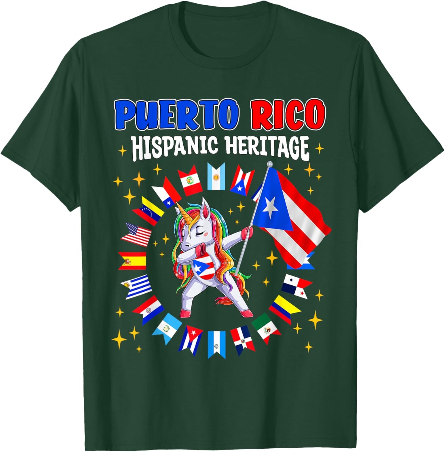 Hispanic Heritage Month Puerto Rico kids boys girls toddler T-Shirt - T-Shirt | Forest