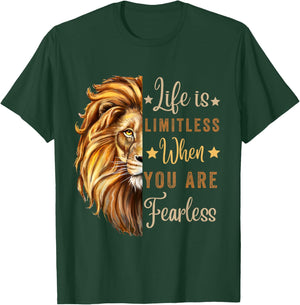 August Birthday Zodiac Leo Season Lion Motivation Men Women T-Shirt - T-Shirt | Forest