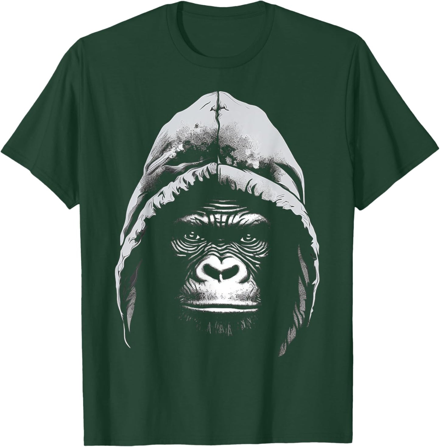 Gorilla Drawing Animal Art Motif Goriila T-Shirt - T-Shirt | Forest