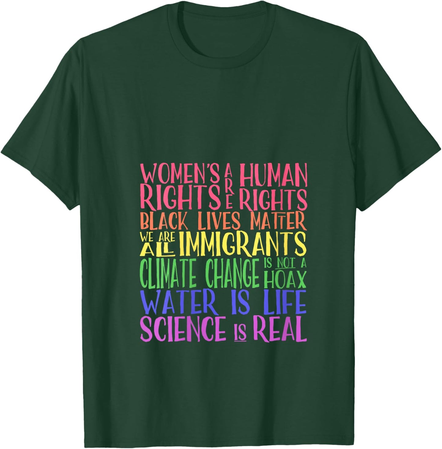 Political Protest - United We are Stronger V-Neck T-Shirt - T-Shirt | Forest