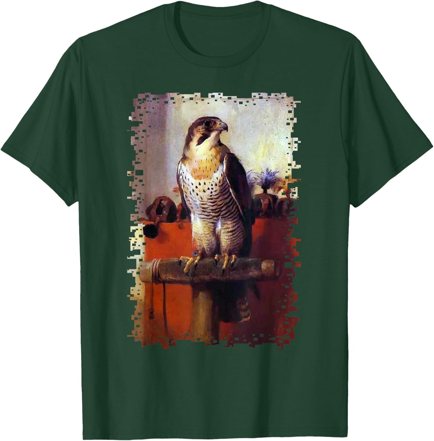 Falconry Hiking Falcon Birder Falkner Men Women Gift T-Shirt - T-Shirt | Forest