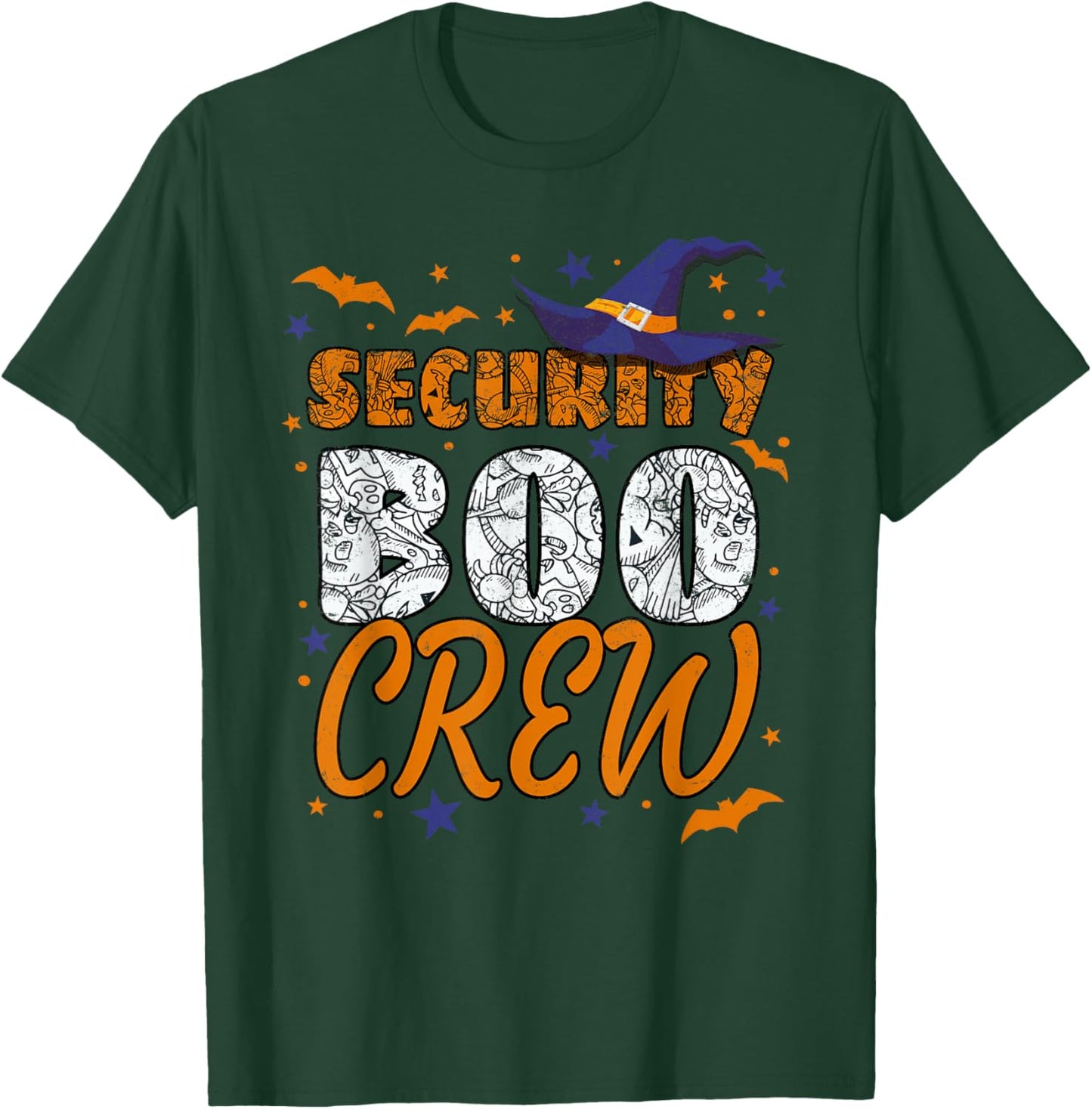 Security Boo Crew Halloween Guard Matching T-Shirt - T-Shirt | Forest