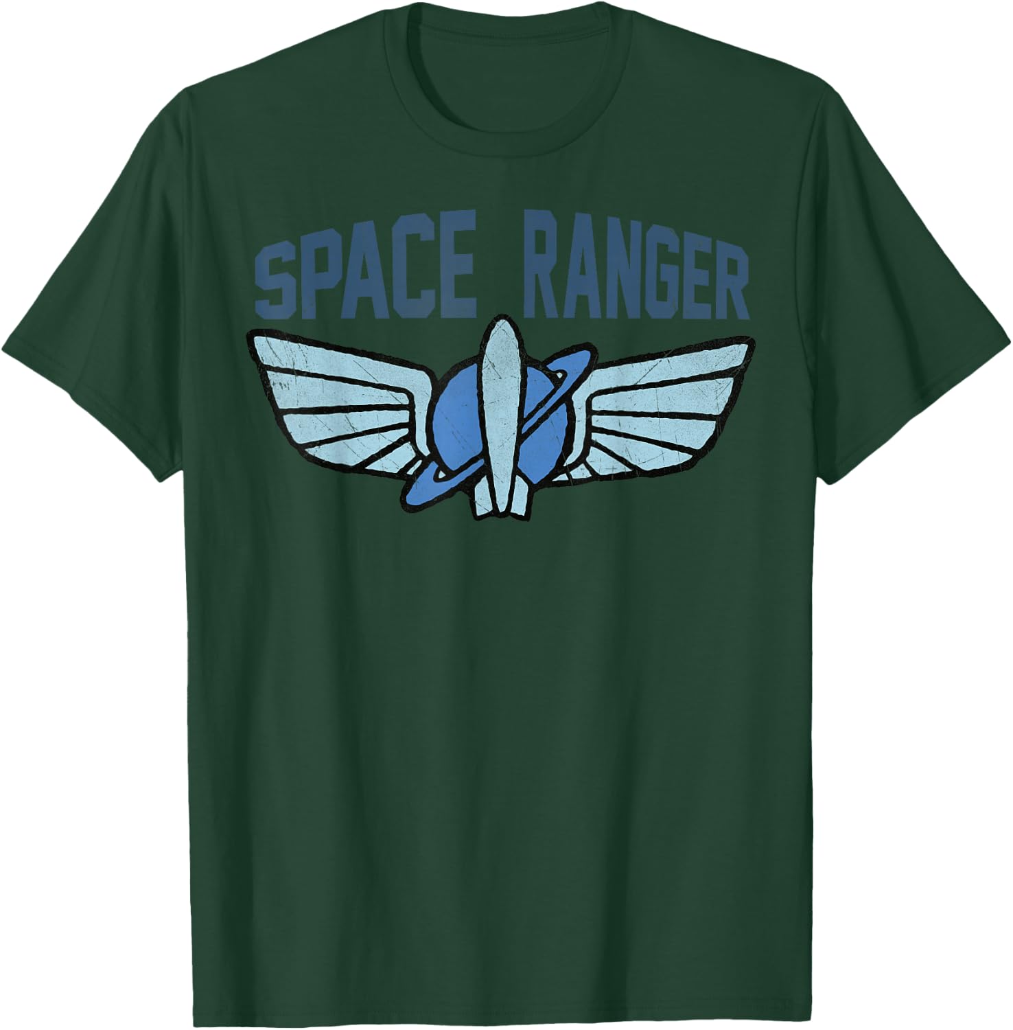 Disney Pixar Toy Story 4 Buzz Lightyear Space Ranger Badge T-Shirt - T-Shirt | Forest