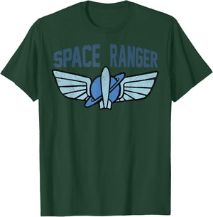Disney Pixar Toy Story 4 Buzz Lightyear Space Ranger Badge T-Shirt - T-Shirt | Forest