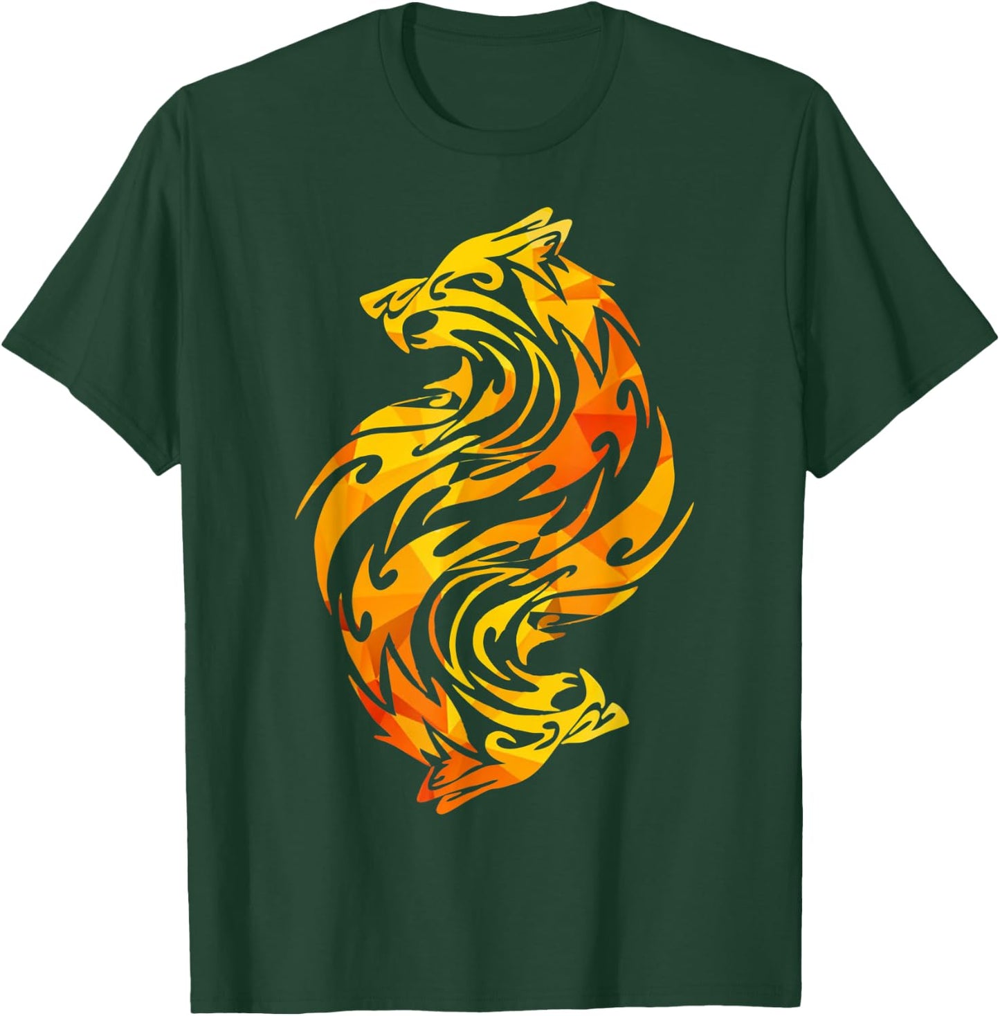 Wolf, Animal, Flames, Moon, Howl, Wolves, Hunt, Graphic,Gift T-Shirt - T-Shirt | Forest