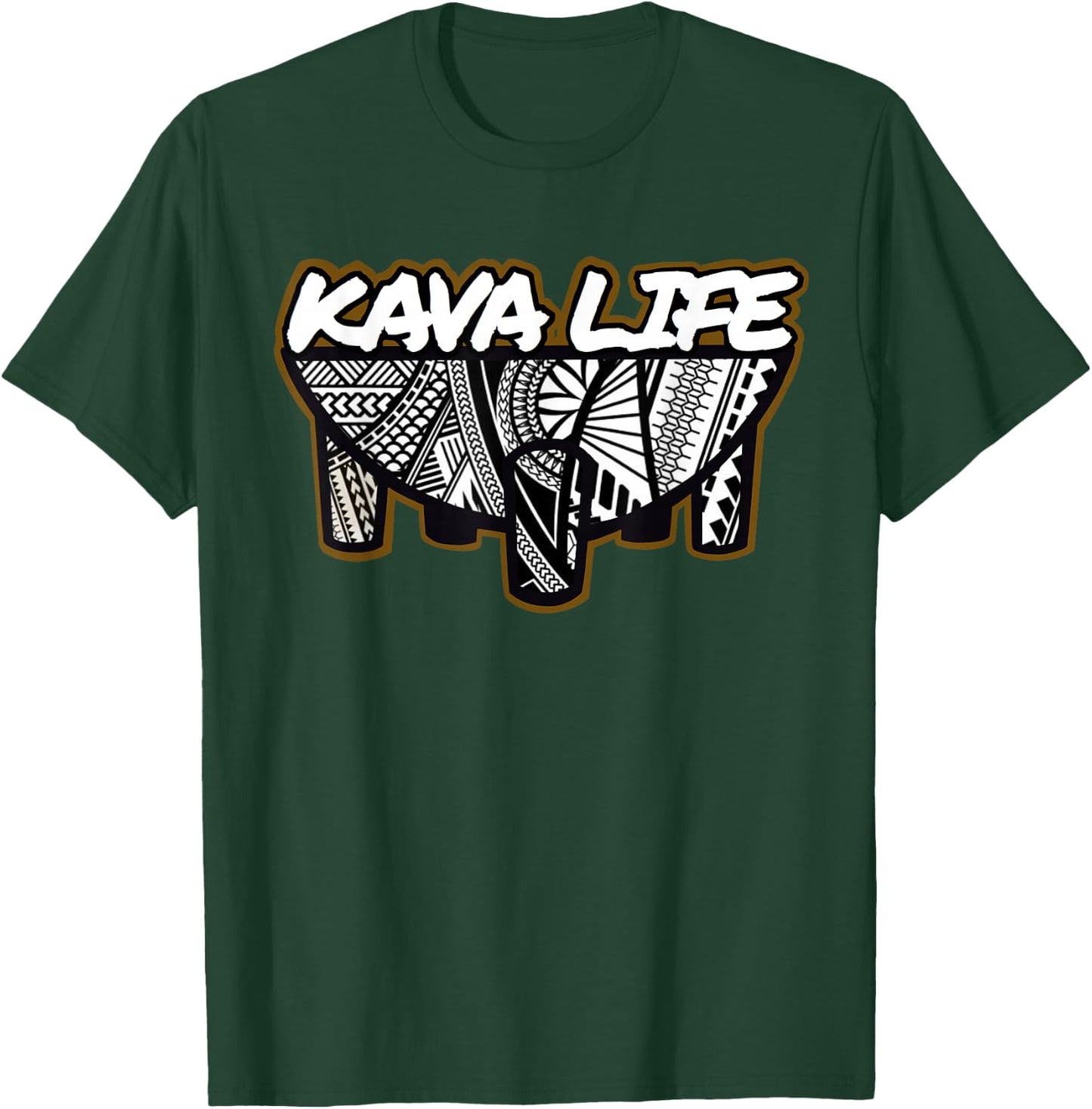 Polynesian Island Root Kava Life shirt T-Shirt - T-Shirt | Forest