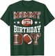 Mommy Of The Birthday Boy Football Game Day T-Shirt - T-Shirt | Forest