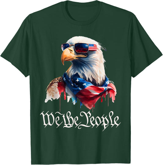 Patriotic Shirt 4th Of July Funny Shirt Eagle We The People T-Shirt - T-Shirt | Forest