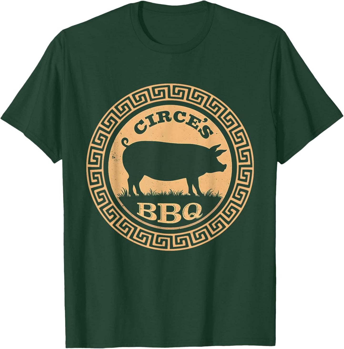 Funny Greek Mythology Circe's BBQ Odyssey T-Shirt - T-Shirt | Forest
