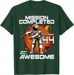 44th Birthday Astronaut 44 Years Old Outer Space Birthday T-Shirt - T-Shirt | Forest