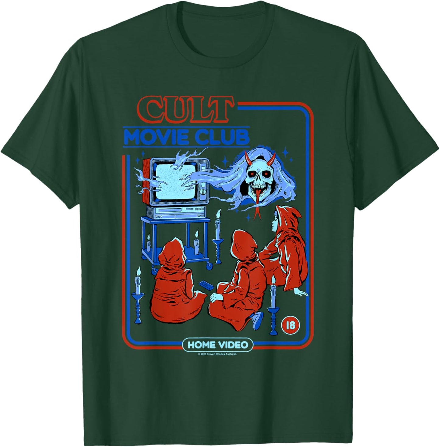 Cult Movie Club Poltergeist Retro Vintage Funny Adult Humor T-Shirt - T-Shirt | Forest