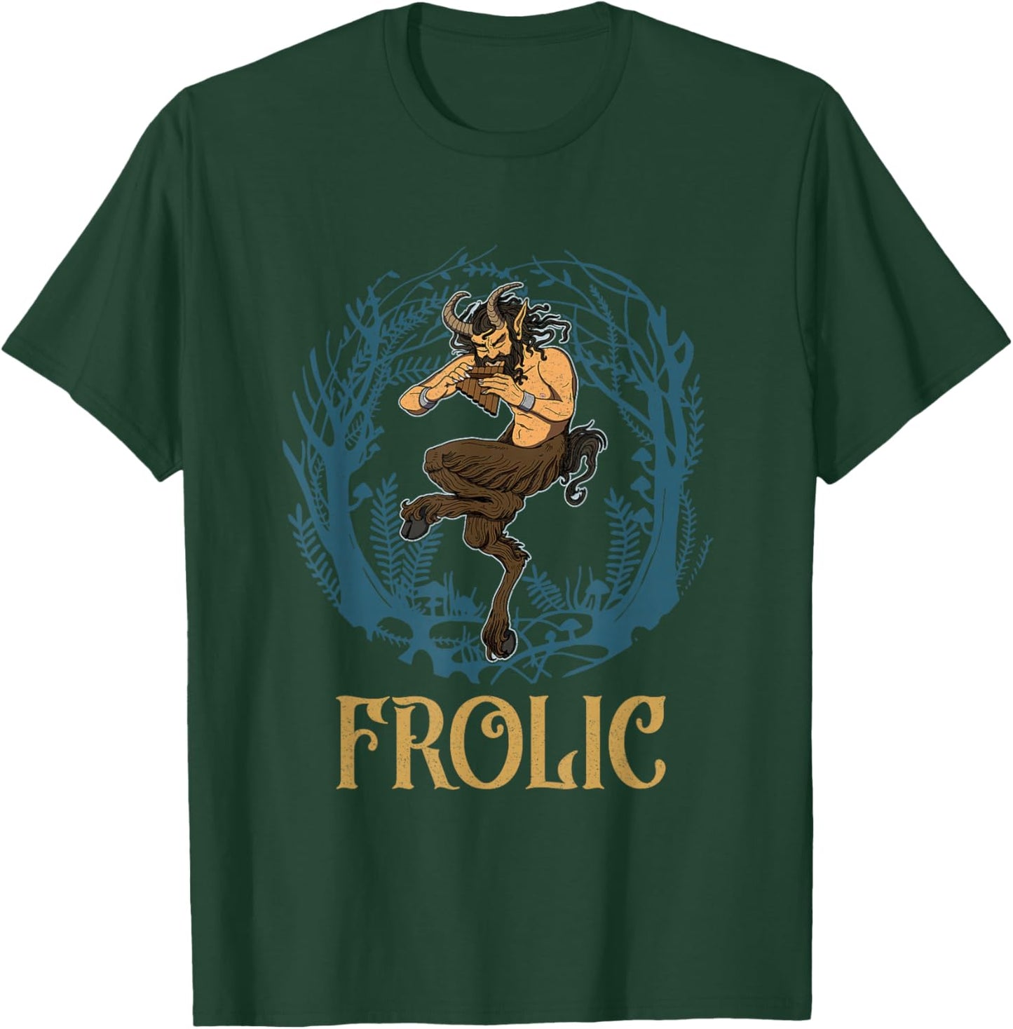 Satyr mythical Greek Greece mythological ancient Pan T-Shirt - T-Shirt | Forest