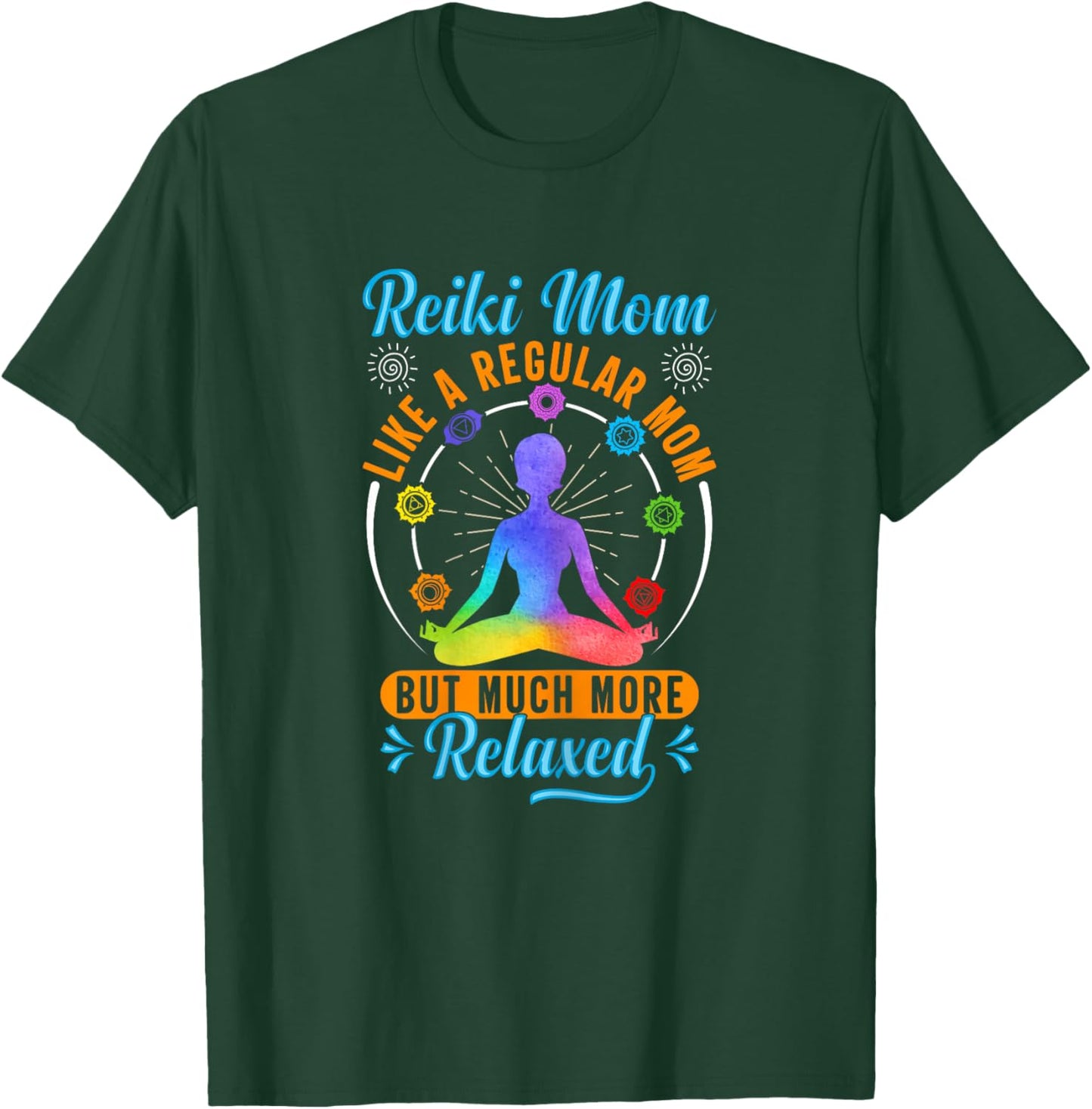 Japanese Healing Energy & Holistic Reiki Gifts Lightworker Design Reiki Mom Black X-Small Women's Spiritual Holistic Casual Yoga Energy Healing T-Shirt - T-Shirt | Forest