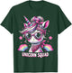 Unicorn Squad - Graceful Unicorn with leopard Bandana T-Shirt - T-Shirt | Forest