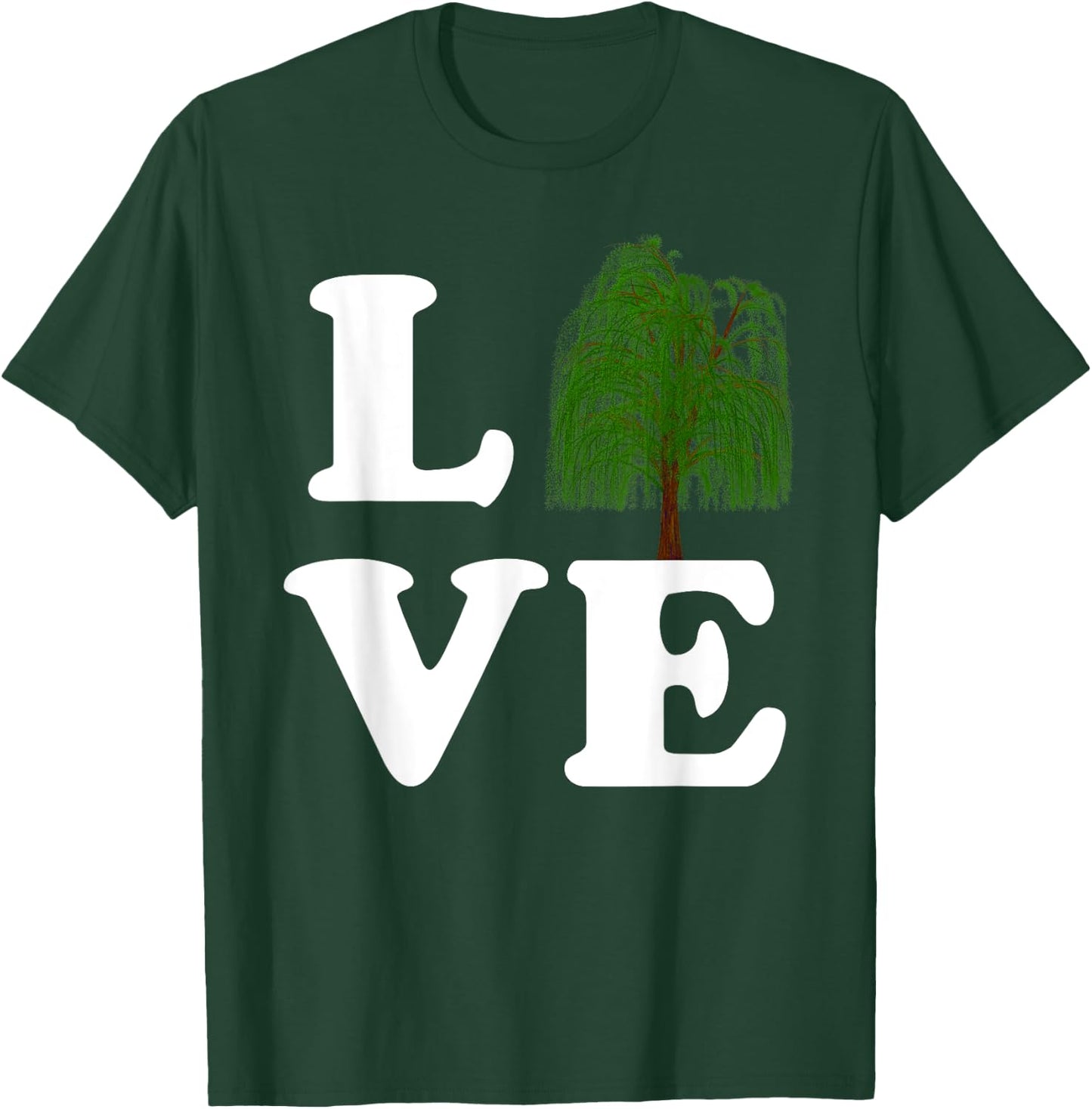 Love Trees Shirt Earth Day Weeping Willow Women Men Kids T-Shirt - T-Shirt | Forest