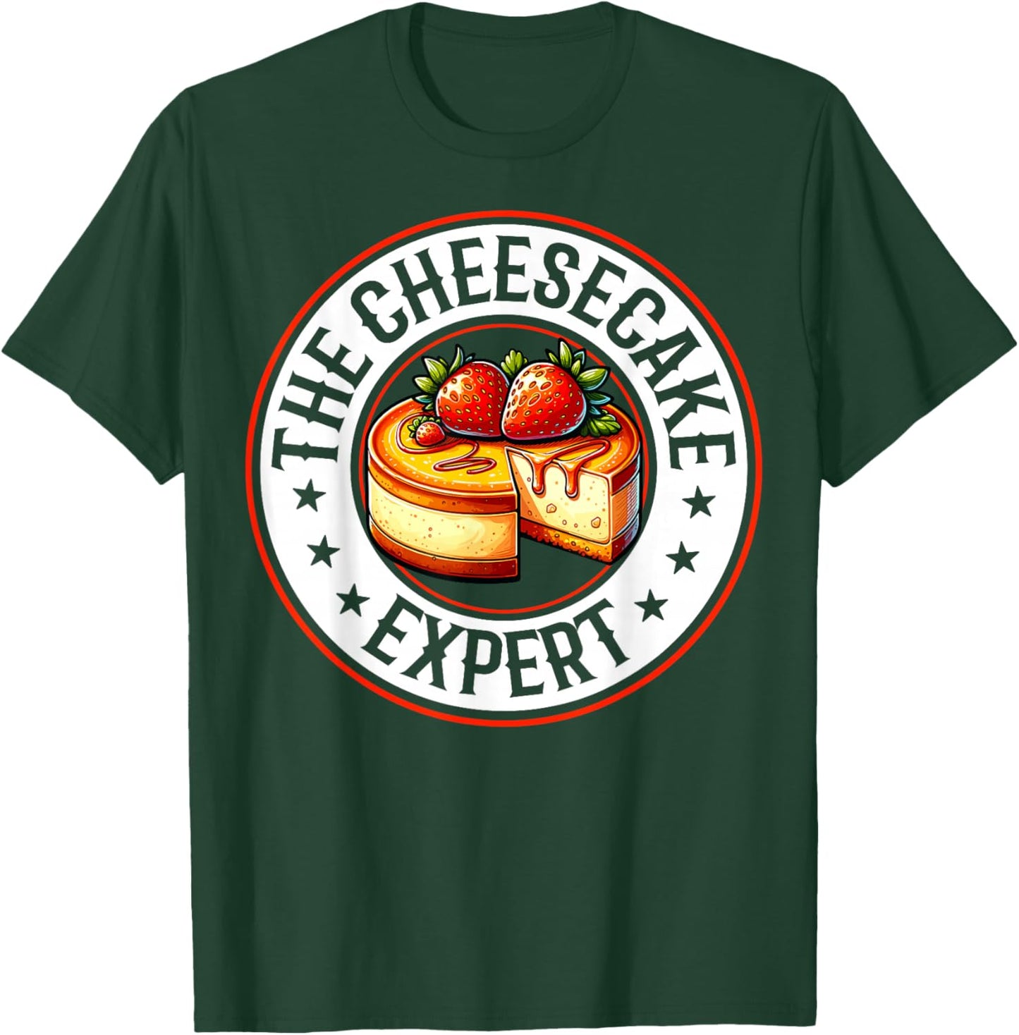 Funny Cheesecake Chef - the Cheesecake Expert T-Shirt - T-Shirt | Forest