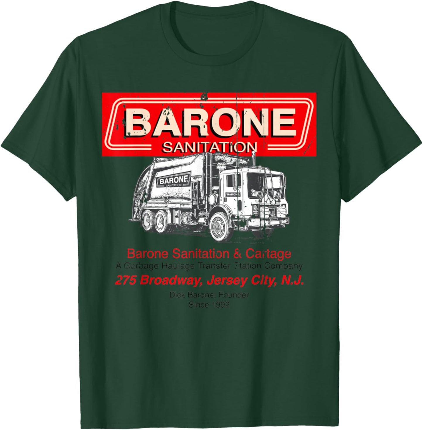 Vintage Barone Sanitation T-Shirt - T-Shirt | Forest