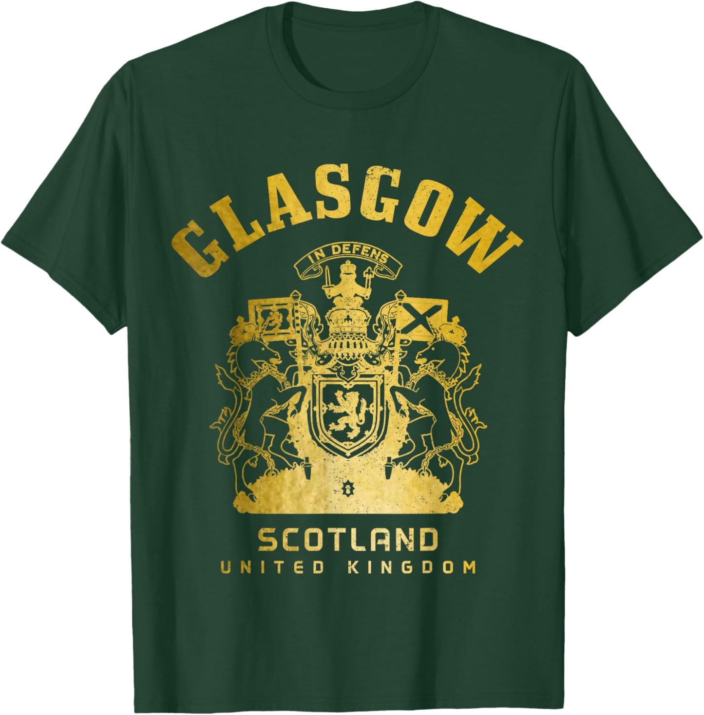Glasgow Scotland UK Vintage Scottish T-Shirt - T-Shirt | Forest