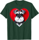 Miniature Schnauzer Heart Cute Mini Puppy Dog Lover T-Shirt - T-Shirt | Forest