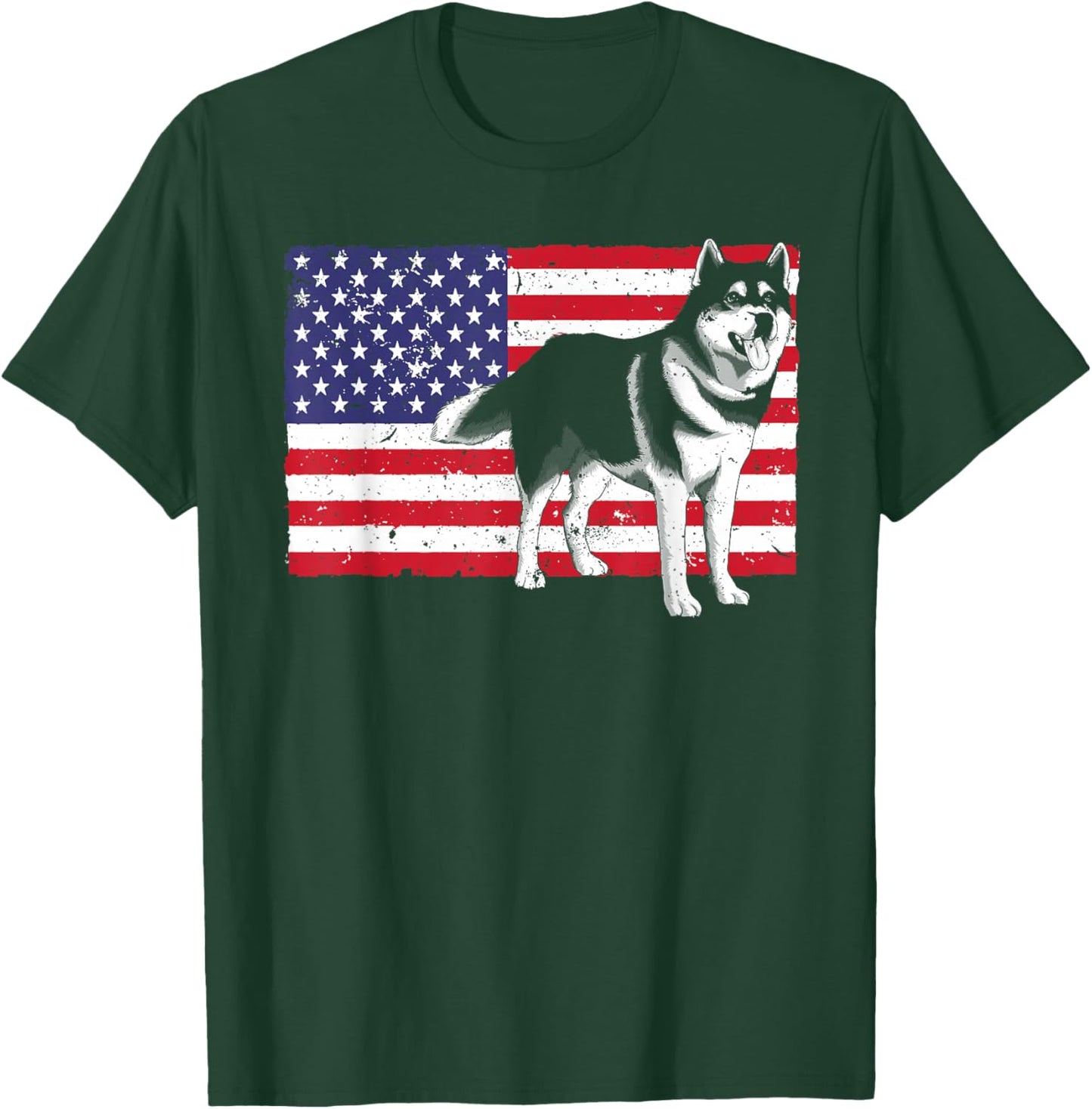 Husky Design Women Siberian Husky Dog Husky Lover T-Shirt - T-Shirt | Forest