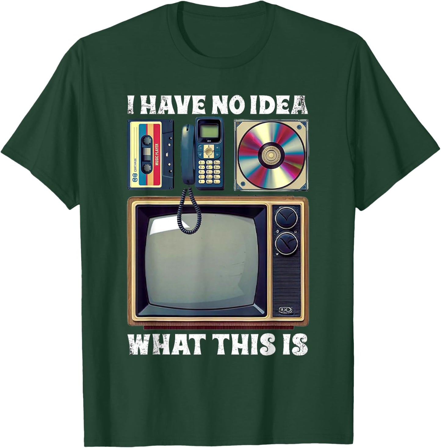 I Have No Idea What This is Kids 70s 80s 90s Outfit Theme T-Shirt - T-Shirt | Forest