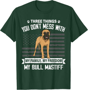 Bull Mastiff Dog Lover Mom Dad Things You Dont Mess With Women Girls Kids T-Shirt - T-Shirt | Forest