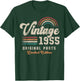 Vintage 1955 Birthday Birth Year 70 Retro T-Shirt - T-Shirt | Forest