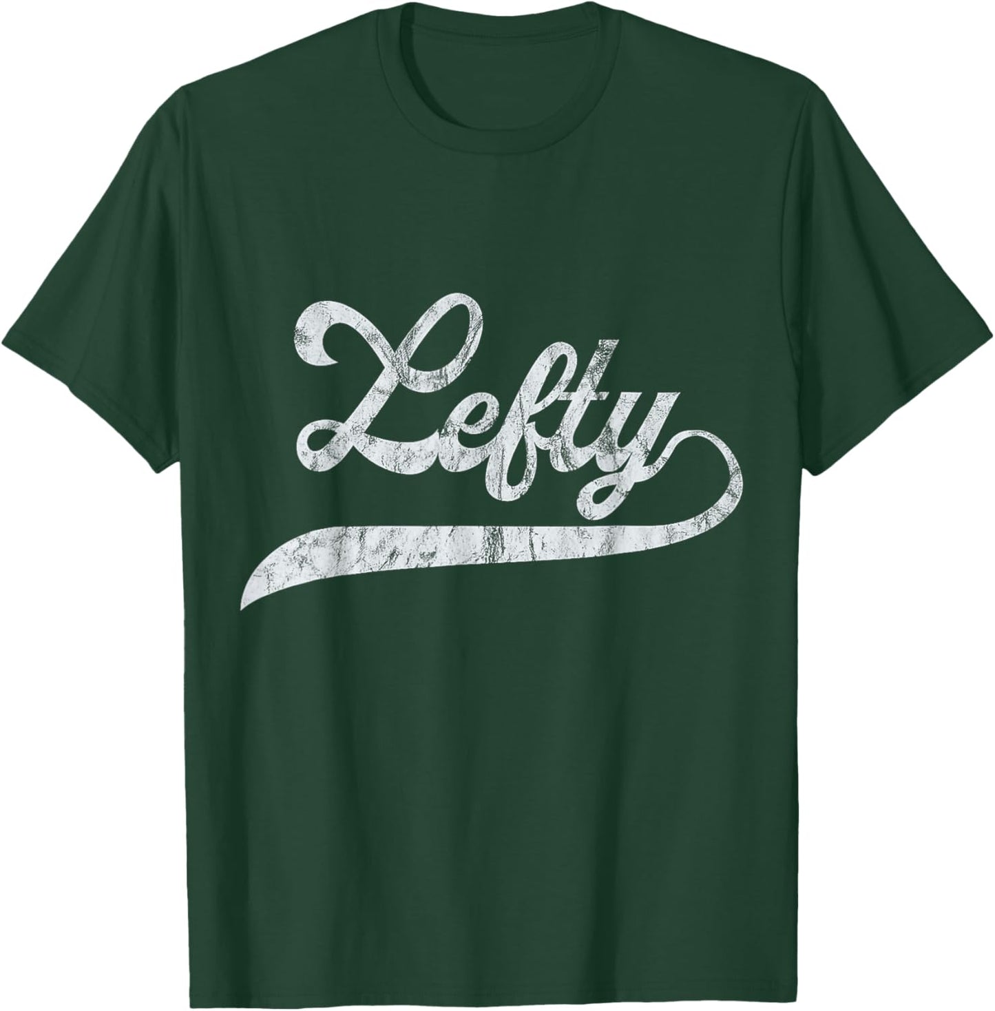 Lefty Left Handed Pride Southpaw Softball Script T-Shirt - T-Shirt | Forest
