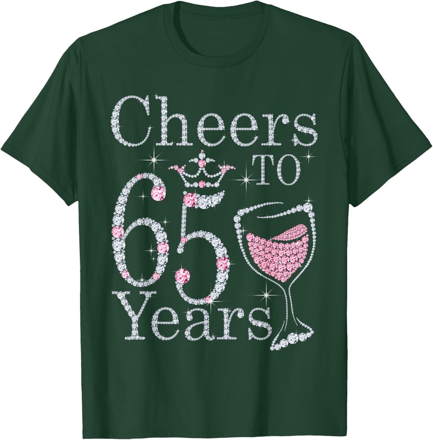 Cheers to 65 Years 1957 65Th Birthday Gift T-Shirt - T-Shirt | Forest