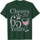 Cheers to 65 Years 1957 65Th Birthday Gift T-Shirt - T-Shirt | Forest