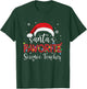 Ugly Sweater Christmas Santa's Favorite Science Teacher Xmas Women T-Shirt - T-Shirt | Forest