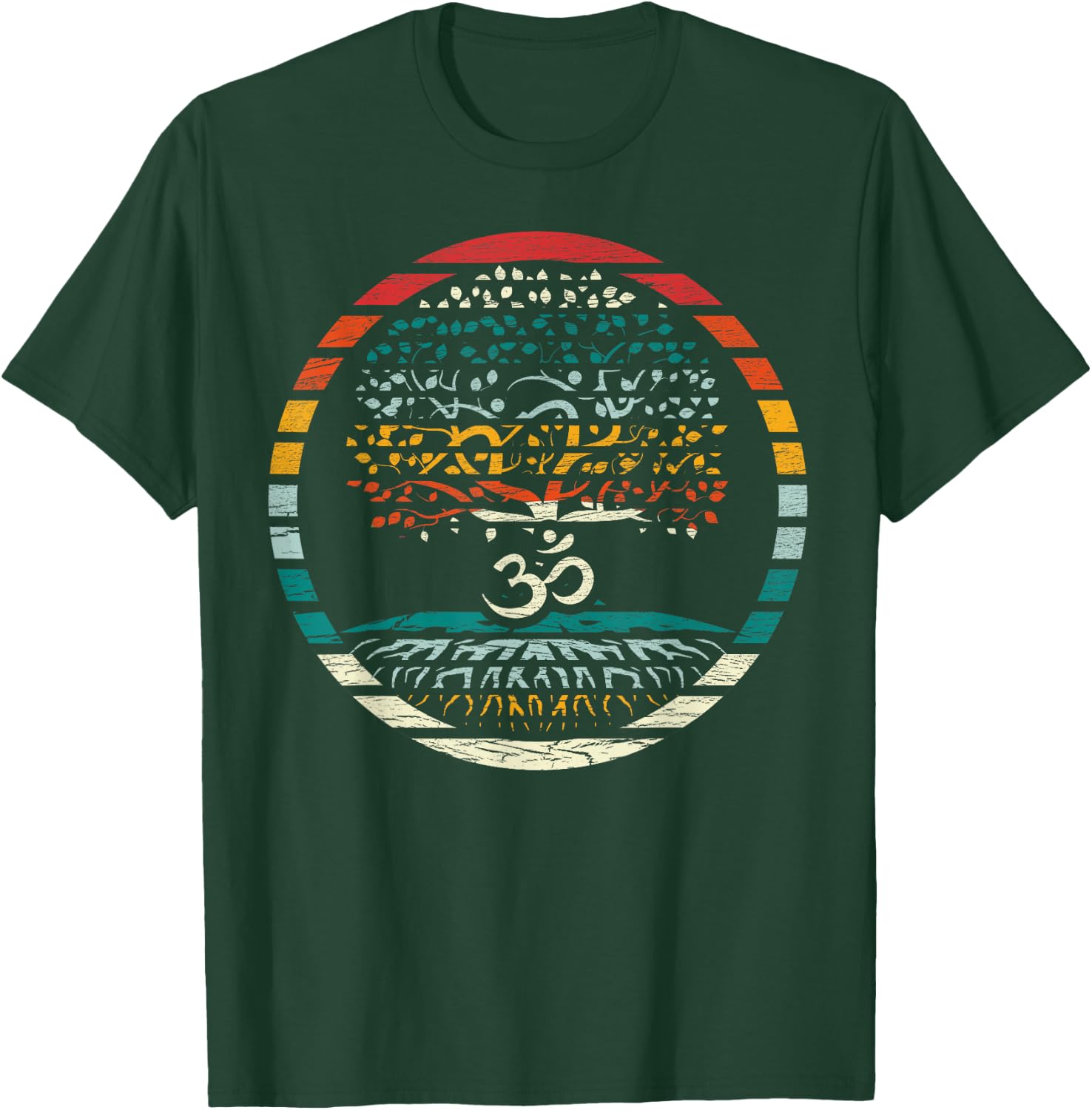 Tree of Life Shirt with Om Symbol Yoga Om T-Shirt - T-Shirt | Forest