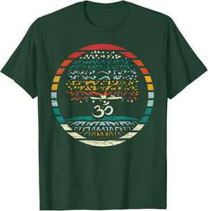 Tree of Life Shirt with Om Symbol Yoga Om T-Shirt - T-Shirt | Forest