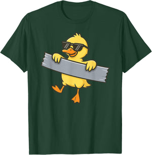 Funny Yellow Duck Duct Tape Animal Lover Boys Girl Kids T-Shirt - T-Shirt | Forest