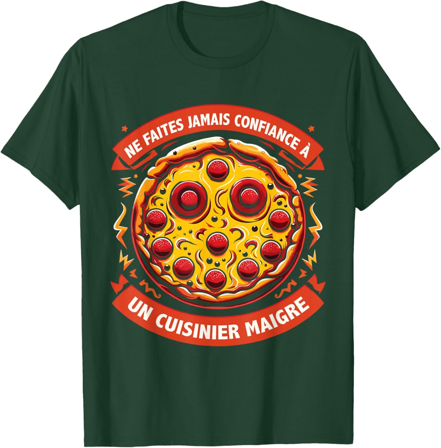 Pizzaioli Eater Pizza Maker Pizzamaker Funny , Black, S T-Shirt - T-Shirt | Forest