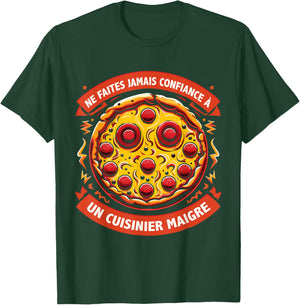 Pizzaioli Eater Pizza Maker Pizzamaker Funny , Black, S T-Shirt - T-Shirt | Forest