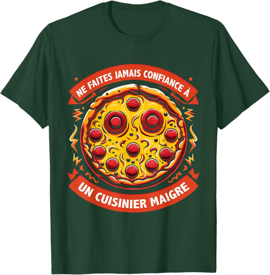 Pizzaioli Eater Pizza Maker Pizzamaker Funny , Black, S T-Shirt - T-Shirt | Forest