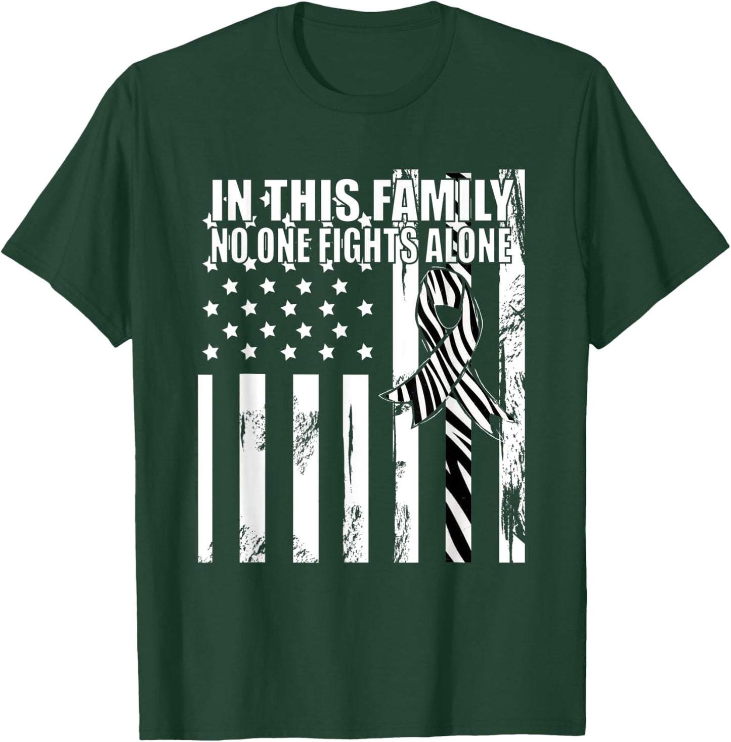 Ehlers Danlos Syndrome Hypermobility Ribbon. T-Shirt - T-Shirt | Forest