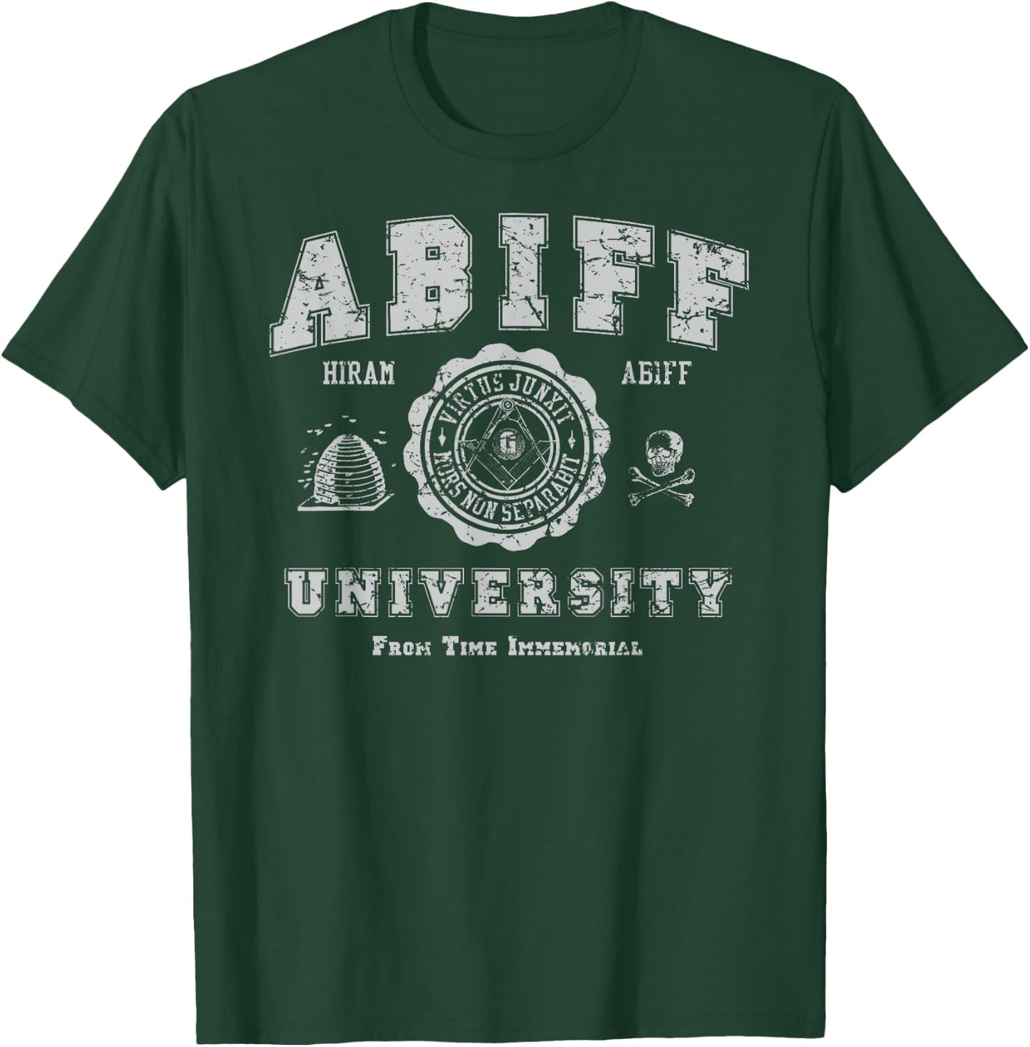 Abiff University, Masonic Shirt T-Shirt - T-Shirt | Forest